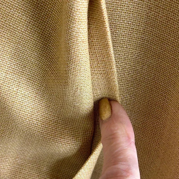 Saks Fifth Avenue Collection Gold Wool Blend Tunic Blazer Skirt Suit Size 10 - Picture 5 of 8